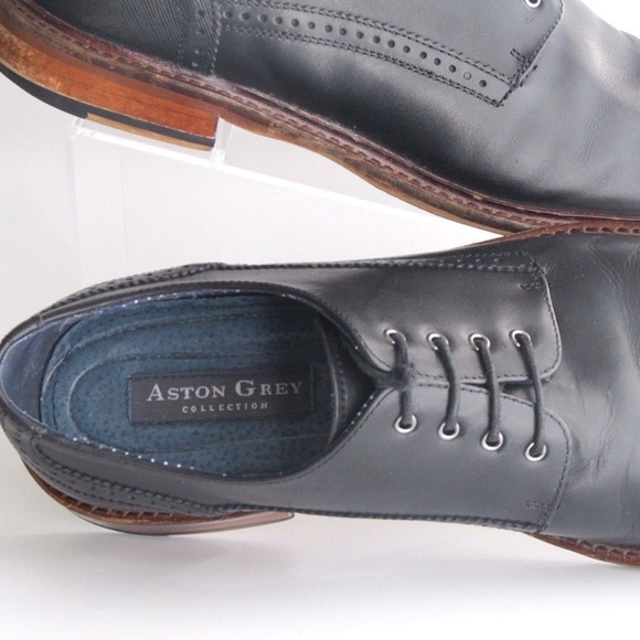 Aston Grey  Men's Black Leather-500467 Cortez 10 - Picture 6 of 6